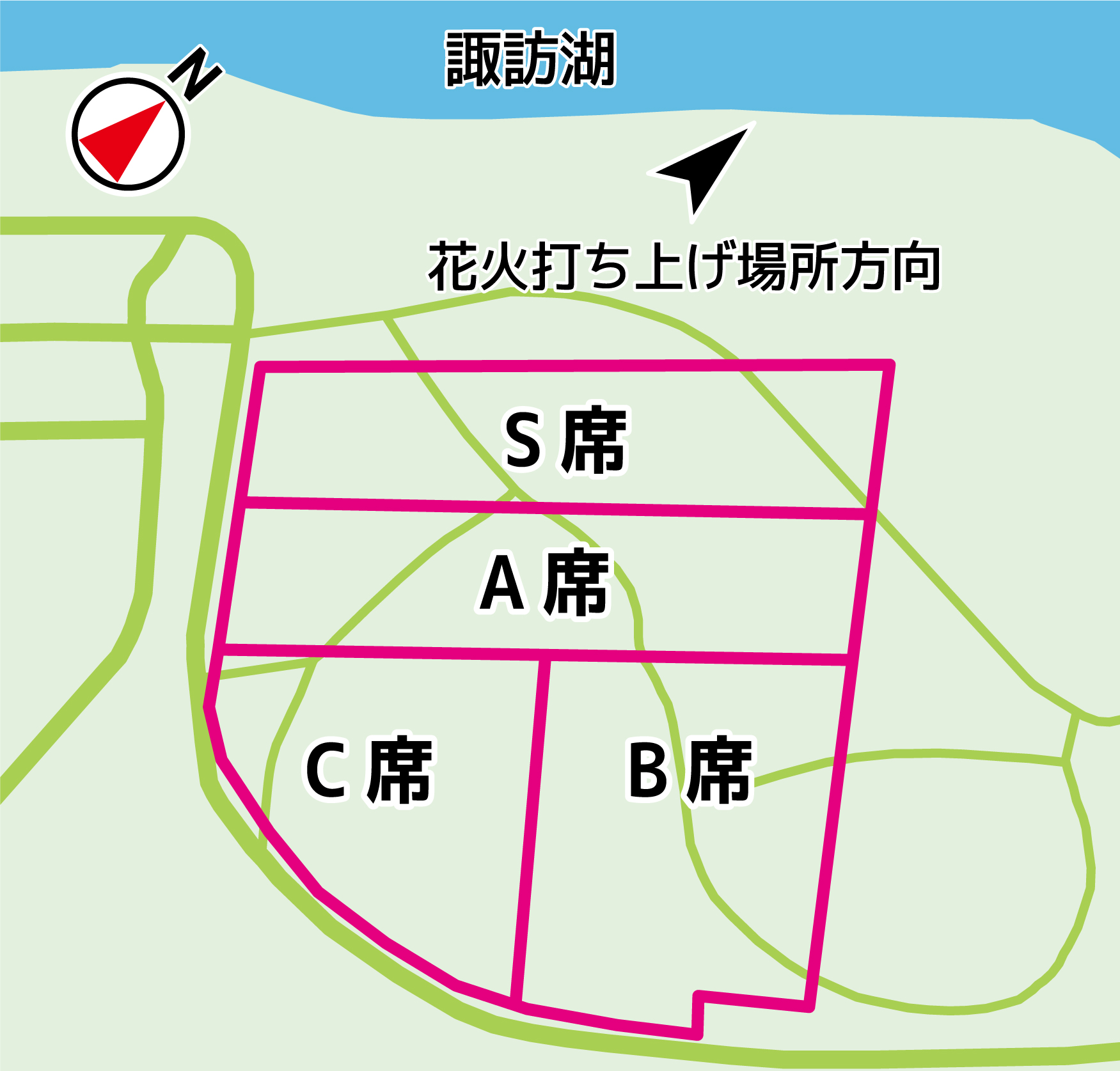 石彫公園エリア指定席イメージ図