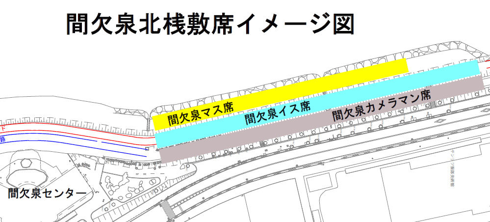 間欠泉北桟橋席イメージ図