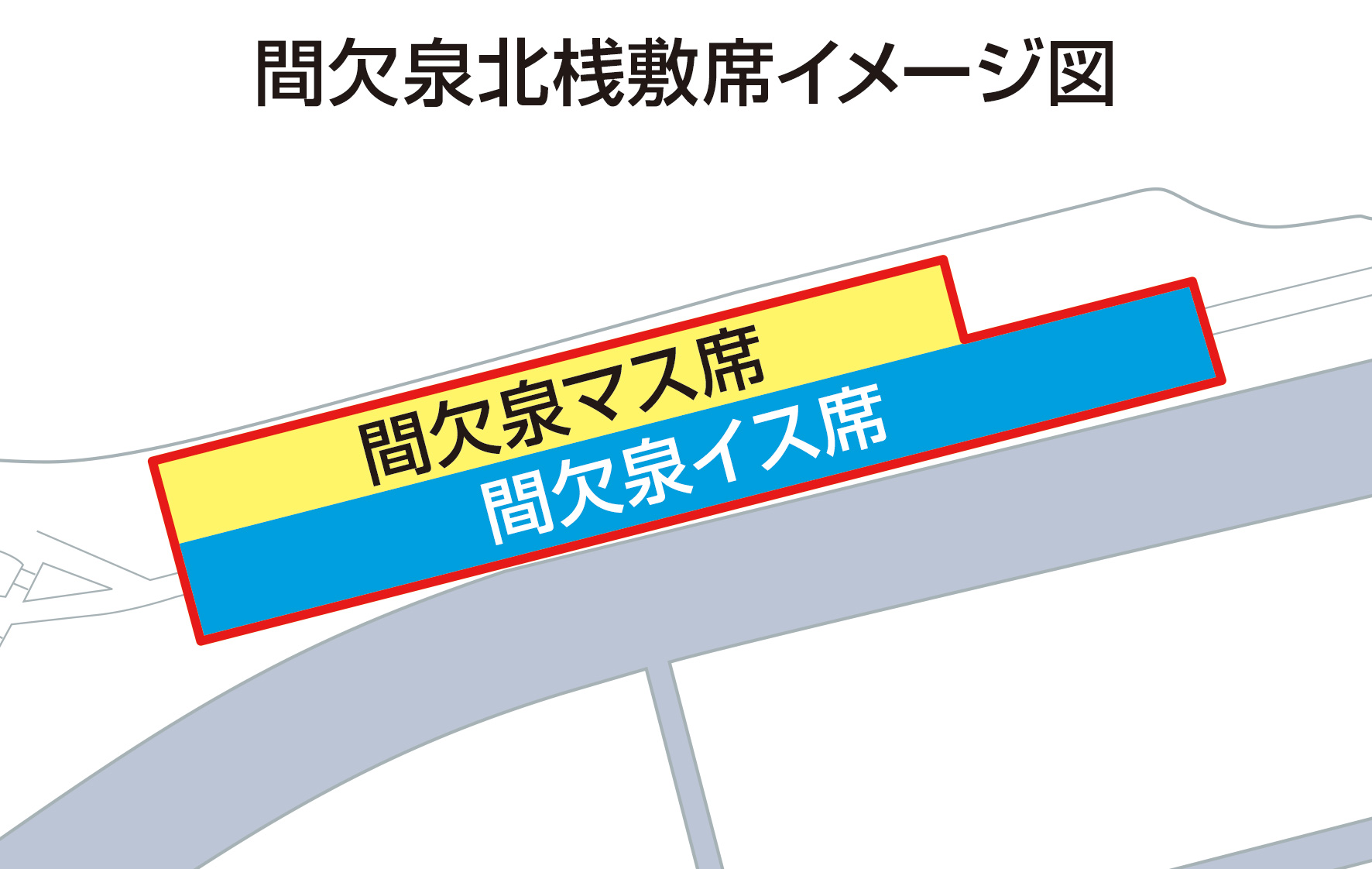 間欠泉北桟橋席イメージ図
